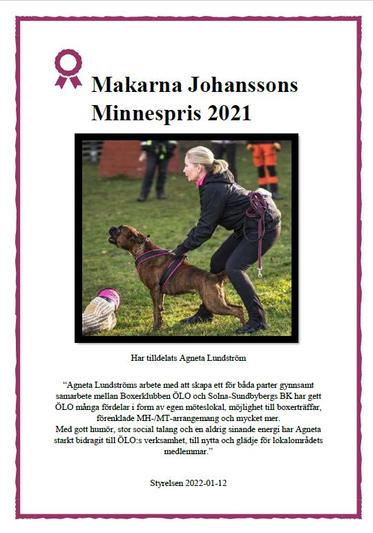 minnesprisAgneta2021